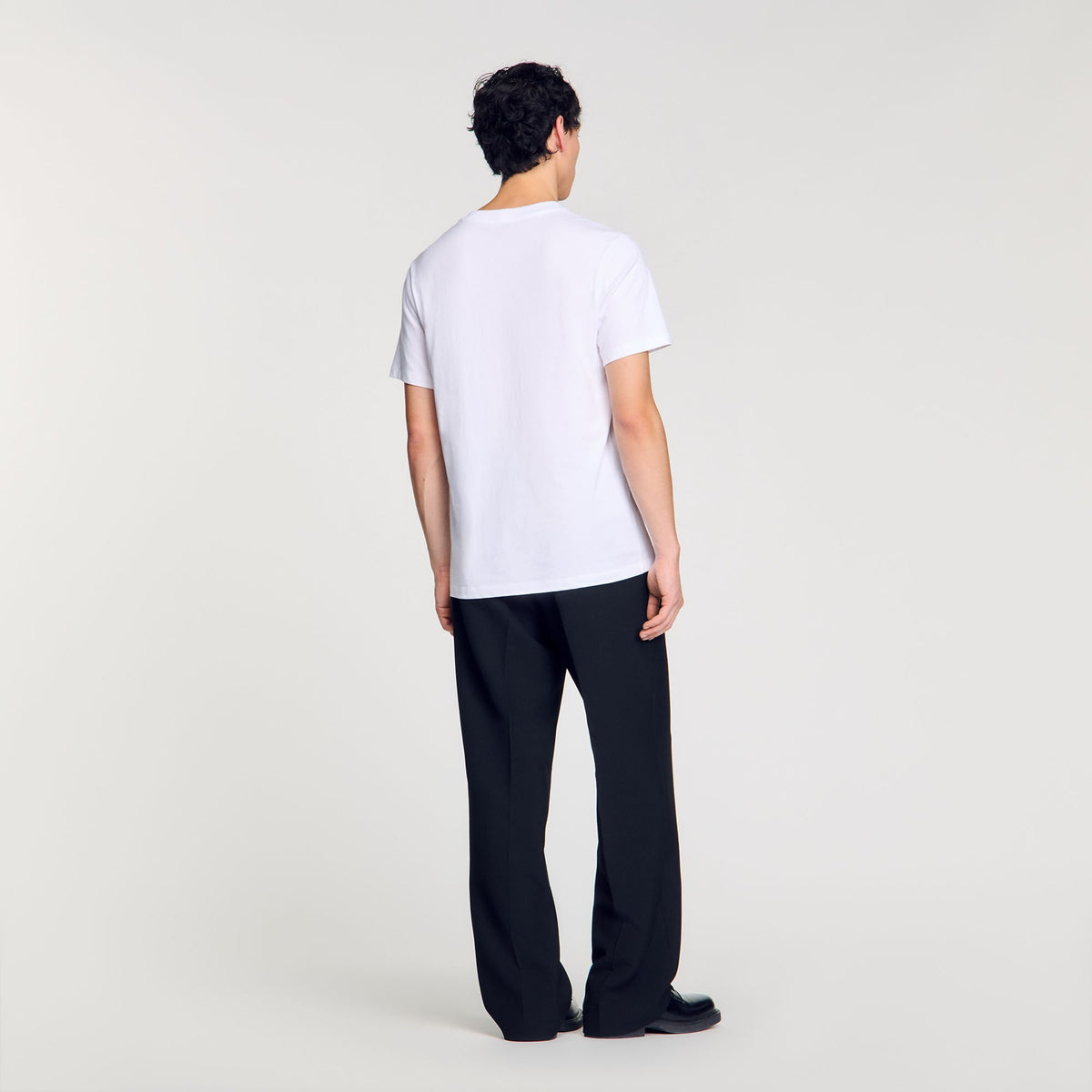Sandro T-shirt with snake detail Optic White