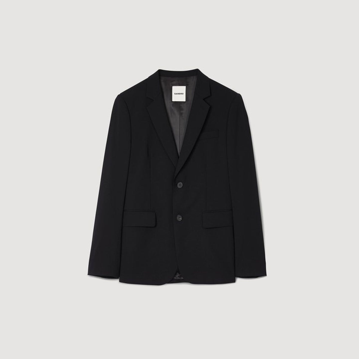 Sandro Virgin wool suit jacket Black