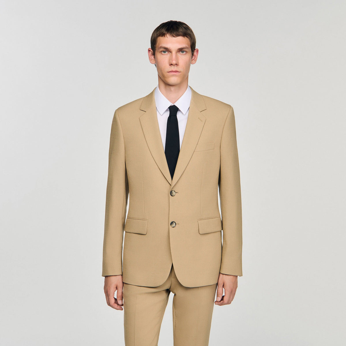 Sandro Wool suit jacket Beige