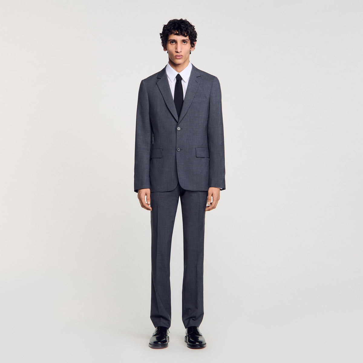 Sandro Wool suit jacket Mocked Grey