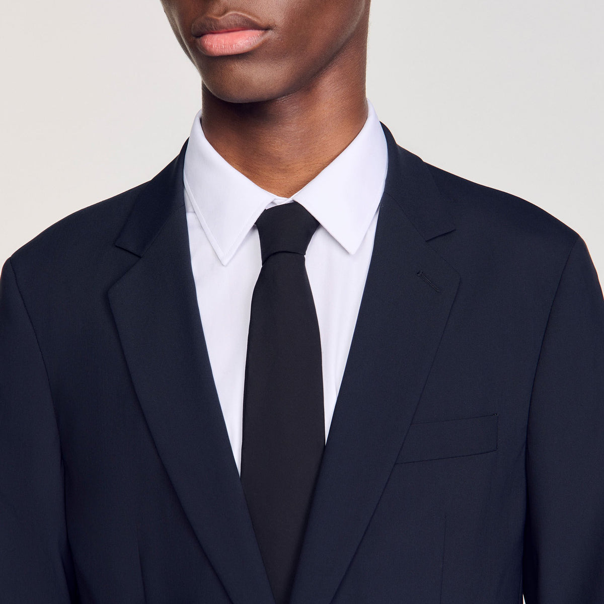 Sandro Wool suit jacket Navy Blue