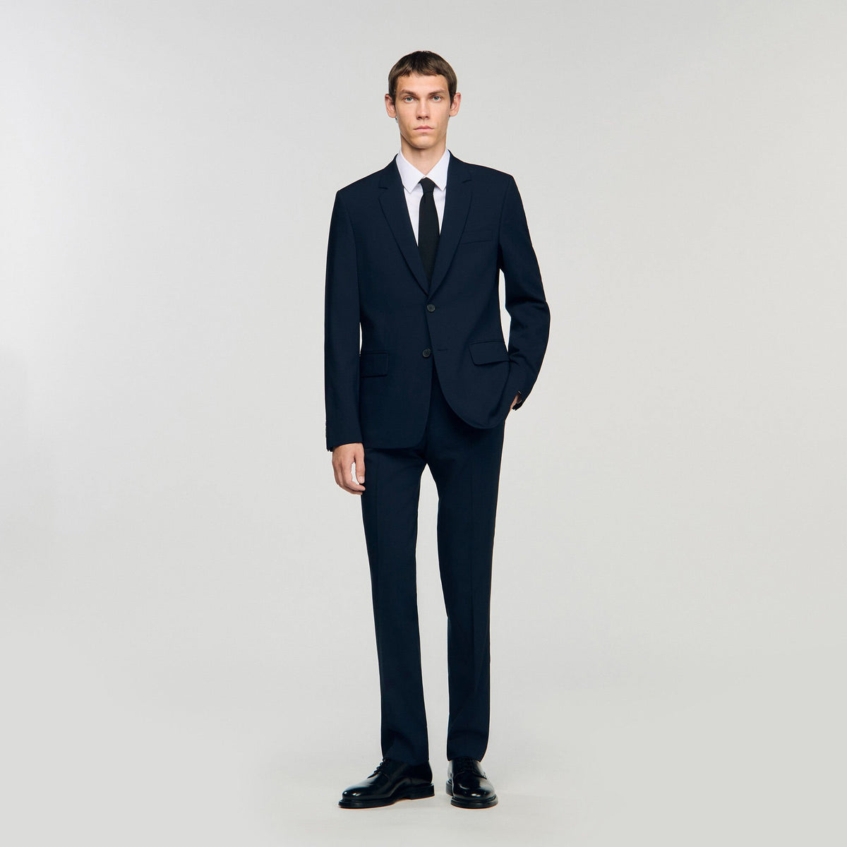 Sandro Wool suit jacket Navy Blue
