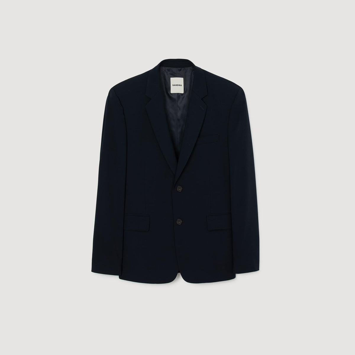 Sandro Wool suit jacket Navy Blue