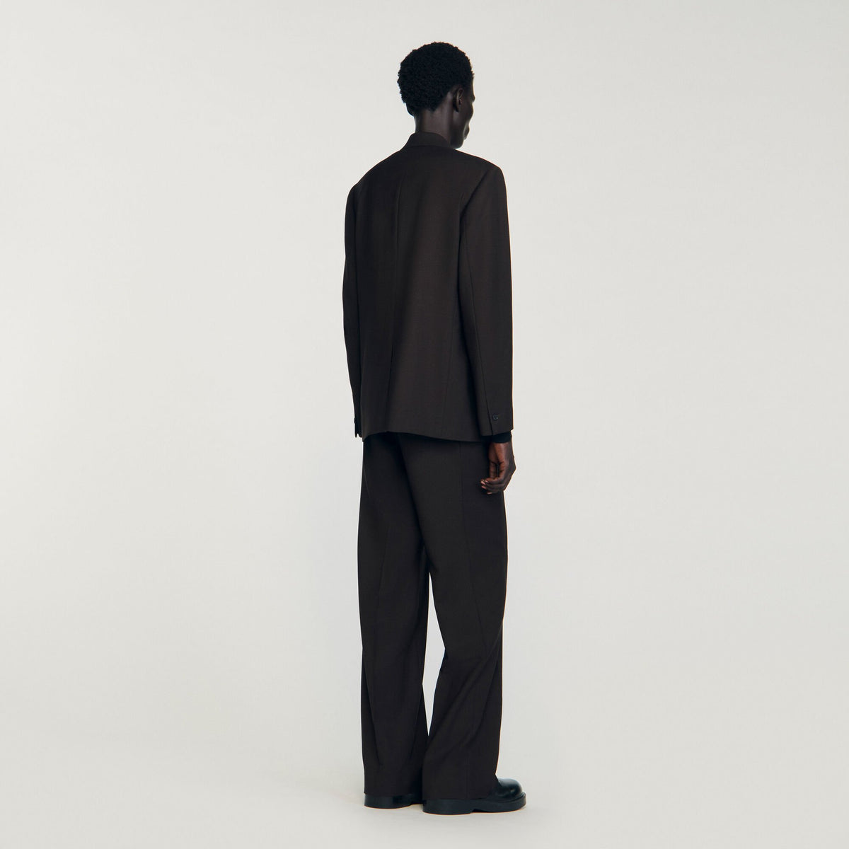 Sandro Wool suit jacket Chocolate