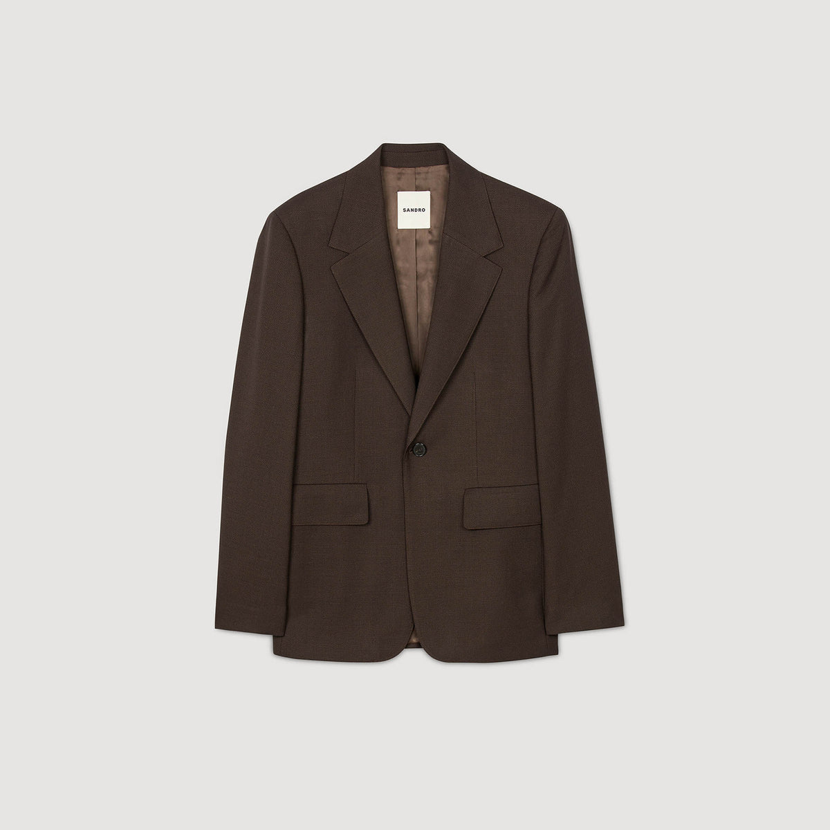 Sandro Wool suit jacket Chocolate